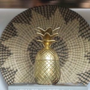 Gold Pineapple Jar